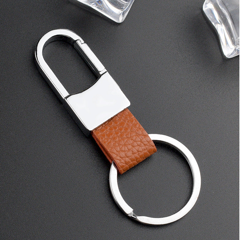 Porte-clés en cuir créatif pour homme