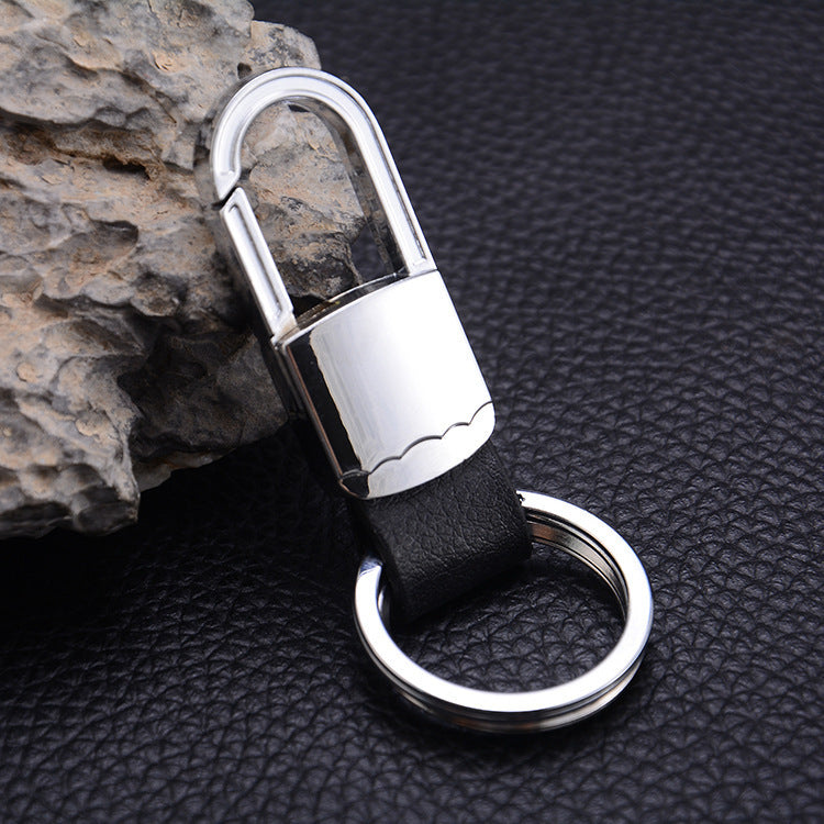 Porte-clés en cuir créatif pour homme