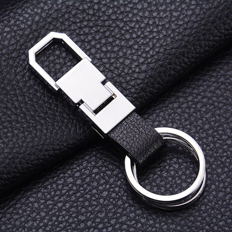 Porte-clés en cuir créatif pour homme