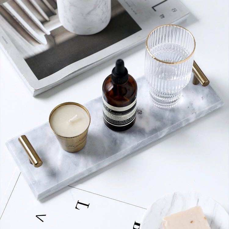 Plateau en marbre de luxe